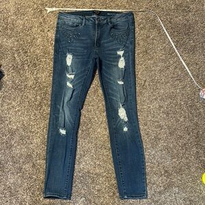 Bebe Sz 30/10 Women's Distressed Blue Jeans